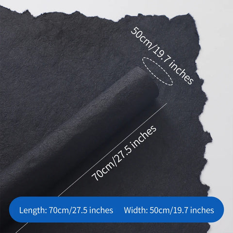 Floral Premium Sense Flower Wrapping Paper Hand Torn Dongba Paper Thickened Art Paper Bouquet Material Virgin Pulp Style PE