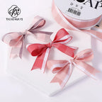 2.5CM Luxury Hot Stamping English Ribbon Love Polyester Flower Gift Packaging Ribbon for Christmas and Weddings