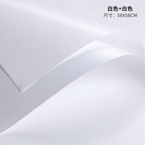 Monochrome Korean Style First Love Eco-Friendly Waterproof Flower Wrapping Paper Thickened Single Side for Flower Packaging