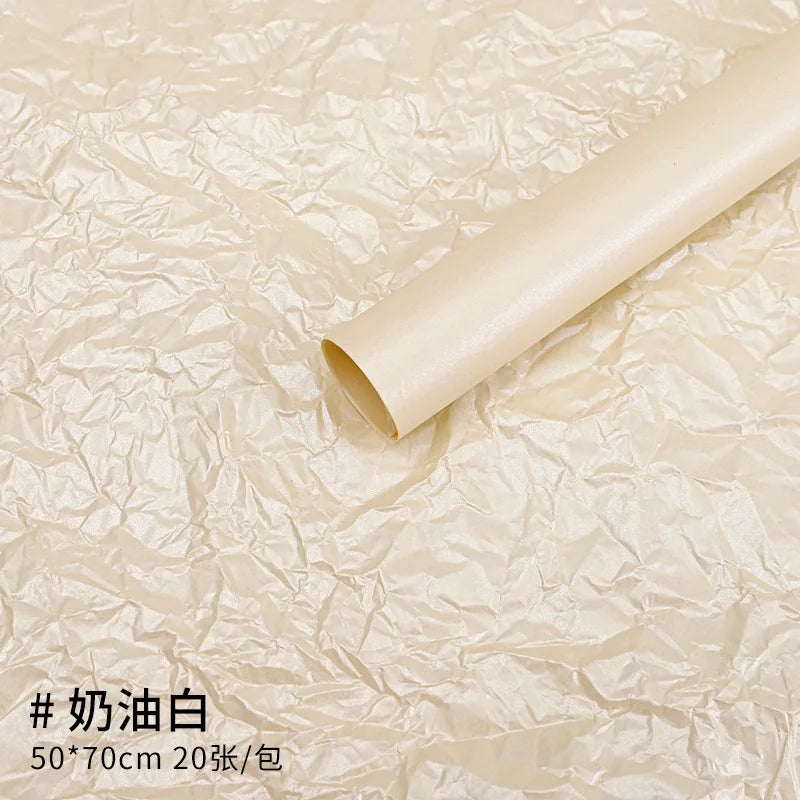 38g Thickened Eco-friendly Recyclable Flower Wrapping Paper Single Side Waterproof Offset Printing