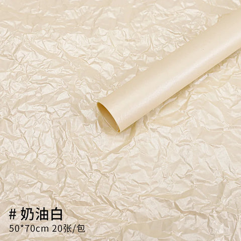 38g Thickened Eco-friendly Recyclable Flower Wrapping Paper Single Side Waterproof Offset Printing