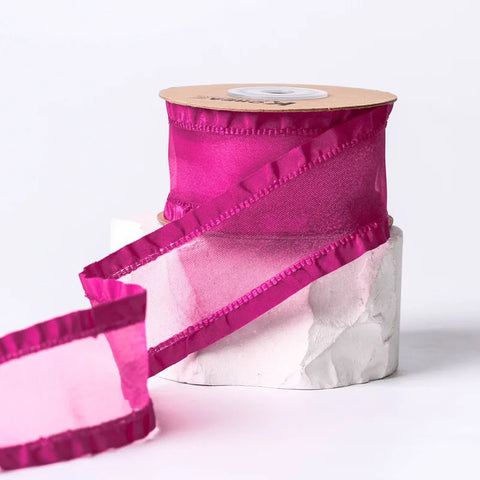 Meteorite Lime Luxury DIY Flower Satin Gift Packaging Clothing Collar Folded Skirt Edge Ribbon Accessories Christmas Wedding