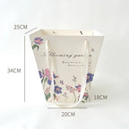 Flower Tote Bag Packaging Paper Bag Internet Famous square Hugging Bag Large Gift Bouquet Handbag