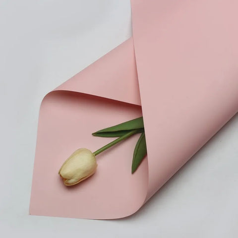 Handmade Ou Ya Two-Color Floral Wrapping Paper Waterproof Flower Packaging with Coating for Bouquets