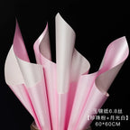 Matte Gold Sand Floral Bouquet Gift Packaging Paper Two-Tone Two-Sided Coating