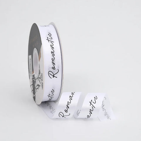 Luxury 2.5CM English Ribbon Romantic Flower Bouquet for Valentine's Day Christmas or Wedding Gift Ribbons
