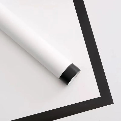 Cynthia Eurasian Paper Waterproof Flower Material Gold Color Edge Border Packaging Paper Bouquet with Coating