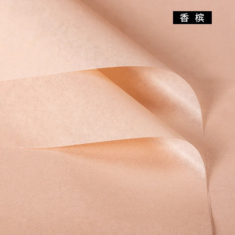 Customized Advanced Ins Snow Pear Flower Wrapping Paper Single Side PE Coated for Village-inner Use
