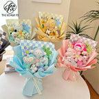 Finished Kulomi Yugui Dog Melody Doll Flower Bouquet Girl Bestie UV Resistant Valentine's Day Birthday Gift Internet Red Cartoon