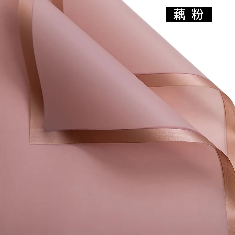 Taixi Brand Gold-edged PE Coated Double-Sided Recyclable Parchment Paper Gravure Compatible Valentine's Day Waterproof Flower