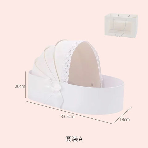 Cradle Flower Box Egg Postpartum Hand Gift Box Flower Basket Flower Bouquet Packaging Box