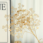 Golden Eucalyptus Ginkgo Gold Leaf Simulation Flower Hug Bucket Festive Christmas Wedding Graduation Decoration
