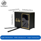 Custom Premium Elegant Luxury Flower Bouquet Box for Valentine's Day Candle Set Mini Perfume Gift Box for Love Gifts