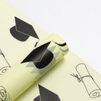 Premium Quality Floral Bouquet Wrapping Paper Graduation Hat Printed Specialty PE Coated Gravure Printing Compatible