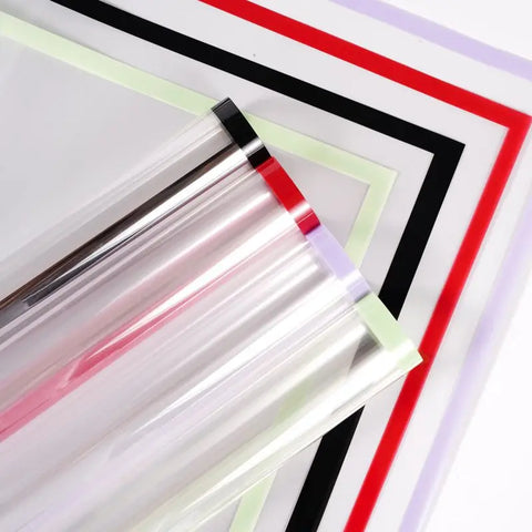 Transparent Border Coated Single-Sided OPP Waterproof Eco-Friendly Recyclable Offset Printing Compatible Flower Paper