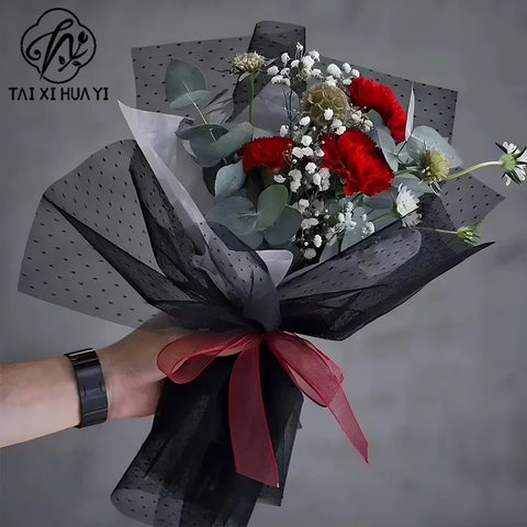 Customized Fresh Flower Packaging Paper Coated Single Side Eco-friendly Water-proof Bouquet