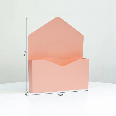 Wholesale Creative Biodegradable Eco-Friendly Flower-Arranged Envelope Box for Valentine's Day/Wedding/Birthday Party 350g Thick
