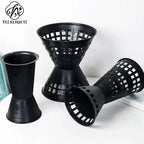 Christmas Design Plastic Container Flower Holder with Drainage Hole for Garden Use-Durable Modern Minimalist