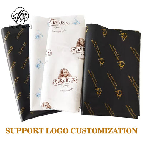 Customized Printed Logo Gold Waterproof Eco-friendly Recyclable Gift Wrapping Tissue Rose Mixed Pulp Packaging