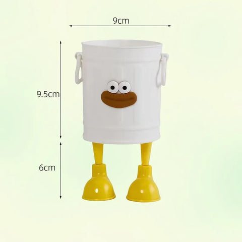 Teacher's Day DIY Bouquet Making Kit-Premium Plastic Flower Bucket Funny Pen Holder with High-Grade Wrapping Materials