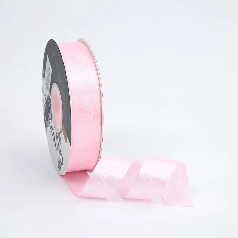 Luxury 2.5CM English Ribbon Romantic Flower Bouquet for Valentine's Day Christmas or Wedding Gift Ribbons
