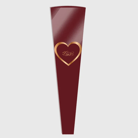 Transparent OPP Heart Pattern Soft Translucent Stretch Film Bouquet Bag Moisture-Proof Floral Shop Single Rose Packaging Plastic