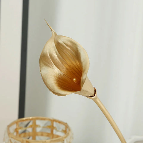 Golden Eucalyptus Ginkgo Gold Leaf Simulation Flower Hug Bucket Festive Christmas Wedding Graduation Decoration