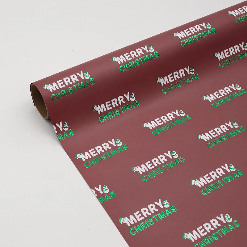 Recyclable Floral Specialty Christmas Tissue Paper Gift Wrapping Paper DIY Bouquet Wrap for Christmas Eve Gifts