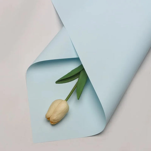 Handmade Ou Ya Two-Color Floral Wrapping Paper Waterproof Flower Packaging with Coating for Bouquets