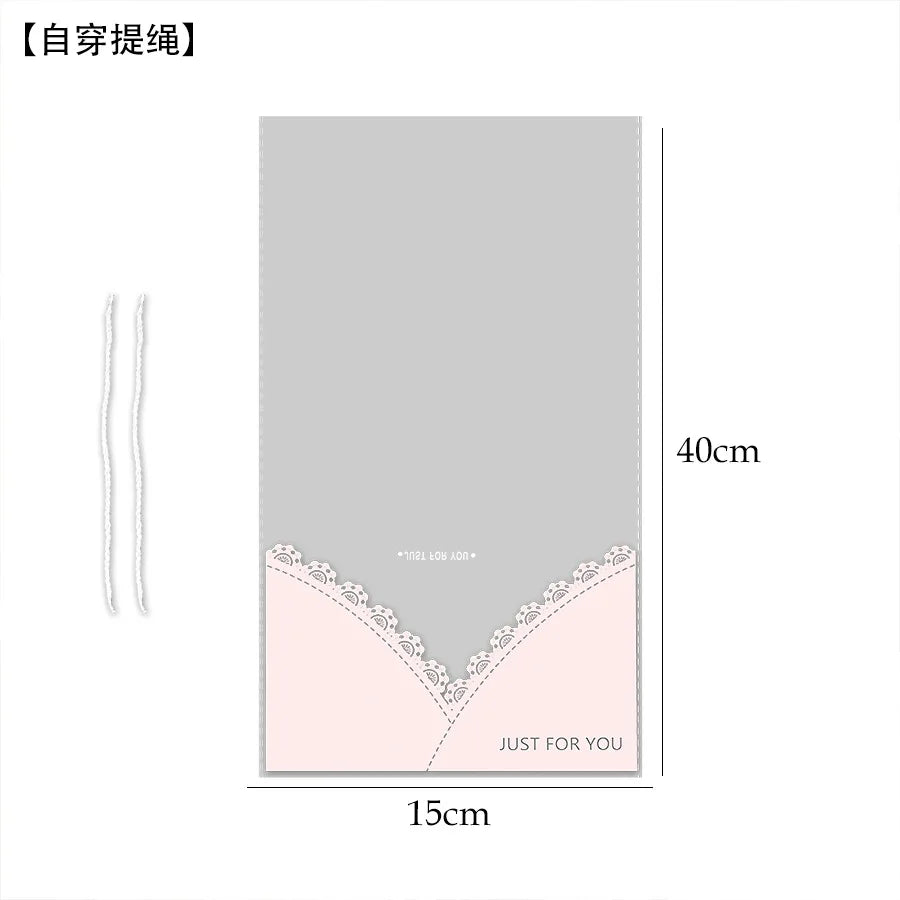 Internet Celebrity Transparent Flower Bag PE Coating Mother's Day Bouquet Tote Flower Shop Supply Perfect Accompanying Gift Bag
