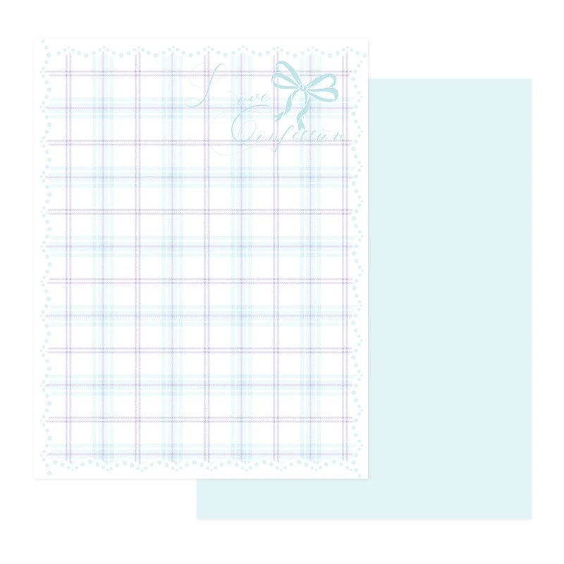 Eco-friendly Moisture Proof Floral Grid Wrapping Paper Double-Sided Offset Printing Compatible Soft Aesthetic