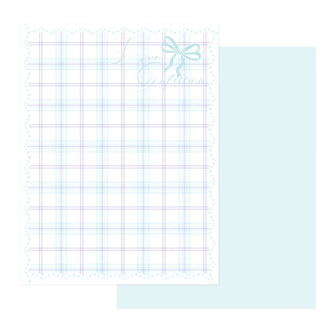 Eco-friendly Moisture Proof Floral Grid Wrapping Paper Double-Sided Offset Printing Compatible Soft Aesthetic