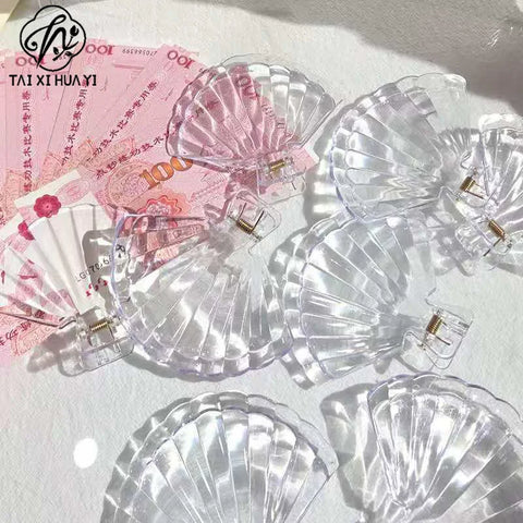 Plastic Flower Arrangement Shell Clip Tool with Transparent Fixed Support Material for Flower Shops Packaging