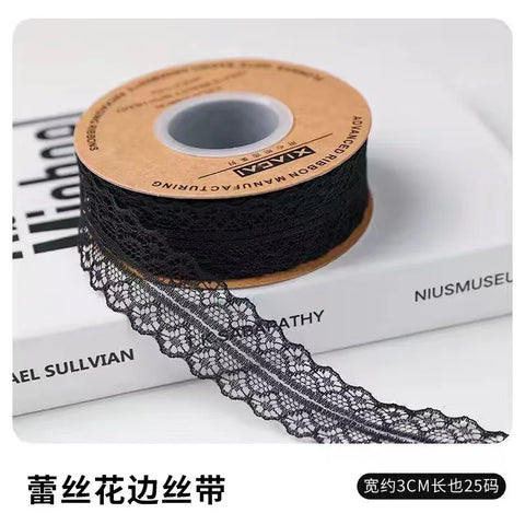 Luxury Ribbon Lace Hollow Lace 25 Sizes Baked Cake Packaging for Valentine's Day Christmas and Wedding Featuring Flowers