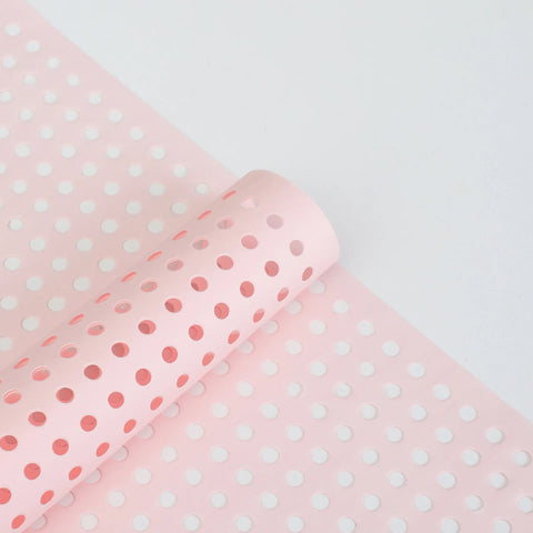 Single-Sided Coated Embossed Hollow Hole Paper Flower Waterproof Decorative Packaging Paper