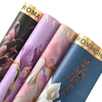 Fauvism Flower Wrapping Paper Floral Texture Water-proof Eco-Friendly Kraft Paper for Hot Stamping Arrangements Single Side