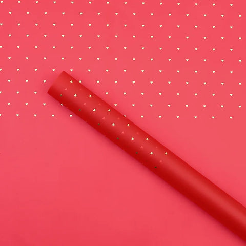 Waterproof Eco-Friendly Recyclable Flower Packaging Single Side Coated Careful Hot Stamping Matte Paper Jelly Film