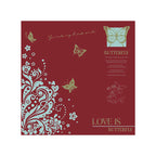 58*58cm Soft Waterproof Flower Wrapping Paper Butterfly Design Floral Printed Smooth Surface Injection Molding Stretch