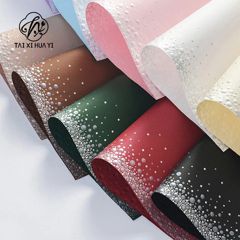 Wholesale Bouquet Wrapping Paper Recyclable Virgin Pulp PE Coating for Flower Packing Wrap