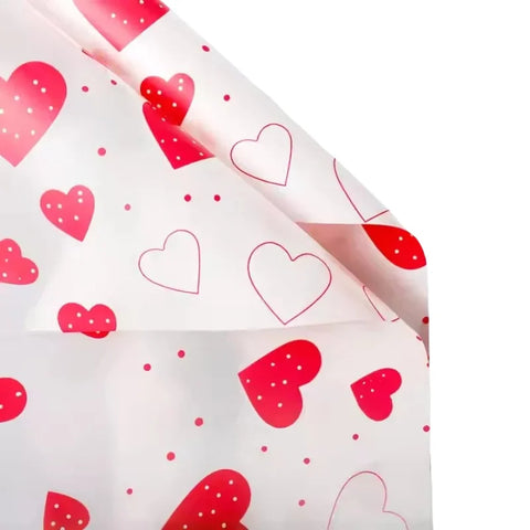 Valentine's Day Neon Love Flower Packaging Paper Waterproof Single Side Coated for Your Romantic Moments