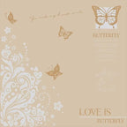 Waterproof Gift Bouquet Packaging Paper Nosha Paper with Single-sided Coating Butterfly Print Design
