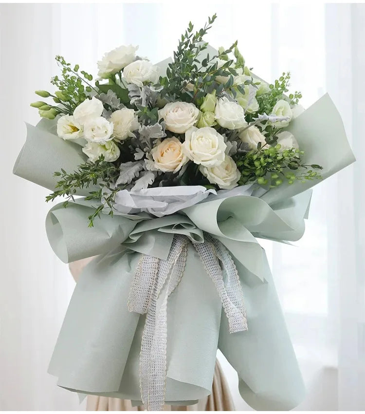 Fresh Flower Packaging Paper Materials Valentine's Day Kafen Paper Waterproof Eco-Friendly Recyclable 58x58cm Three-dimensional