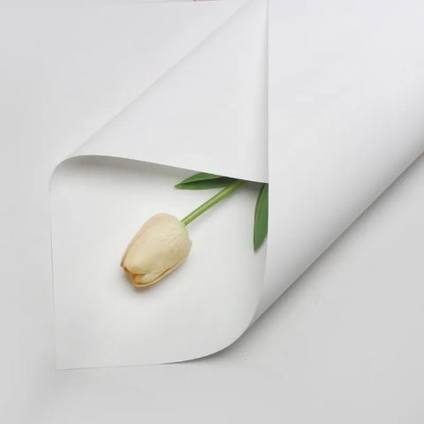 Handmade Ou Ya Two-Color Floral Wrapping Paper Waterproof Flower Packaging with Coating for Bouquets
