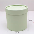 Wholesale Modern Luxury Cylinder Rigid Gift Box Recyclable Handmade Vanishing Teachers' Day Flowers Hugging Mini Flower