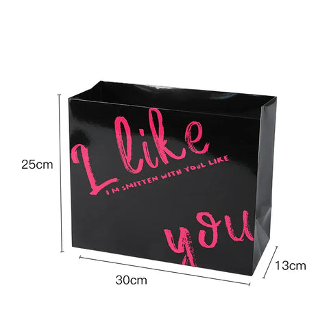 High Quality Romantic Floral Wrap Supplies Kraft Paper Gift Bag for Flower Bouquet Packaging Paper Box