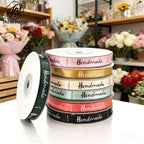 Wholesale Eco-friendly Polyester Printed Handmade Single Face Slogan Cake Decorative Ribbon Wedding