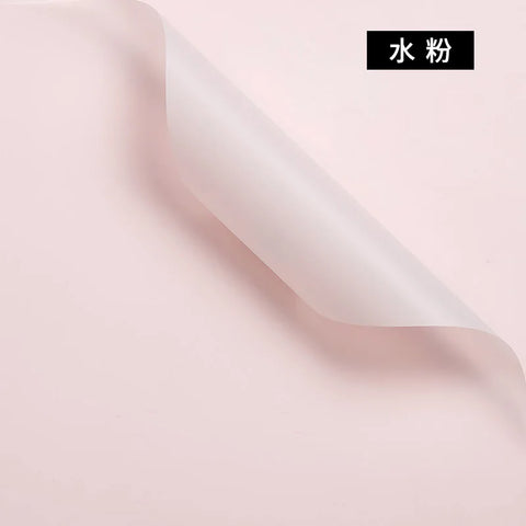 Korean Thick Waterproof Matte Floral Bouquet Wrapping Paper Double Side PVC Coating for Flower and Gift Packaging