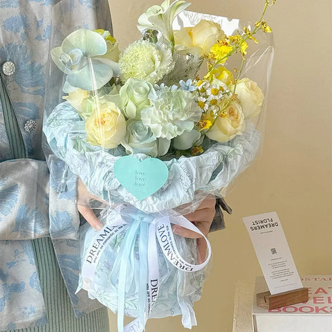 Wholesale Waterproof Art Paper Single Side Coated Surface for Flower Bouquet Knot Wrapping Beautiful Floral Design