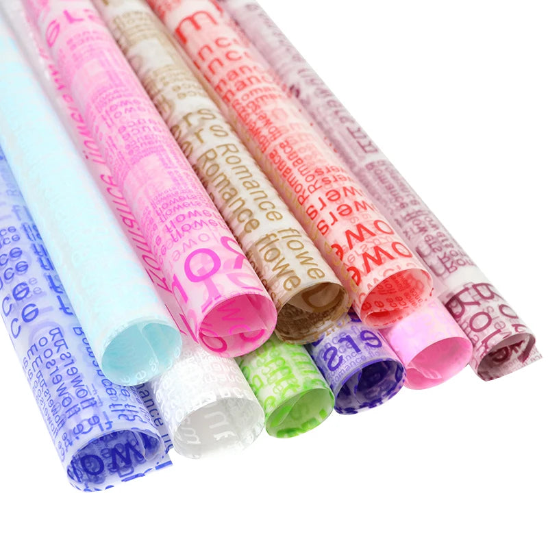 Virgin Pulp Super Soft Waterproof Flower Wrapping Paper PVC Coated Bouquet and Gift Wrapping Paper