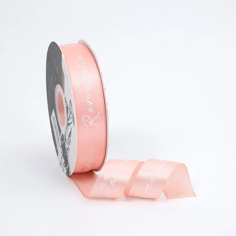 Luxury 2.5CM English Ribbon Romantic Flower Bouquet for Valentine's Day Christmas or Wedding Gift Ribbons